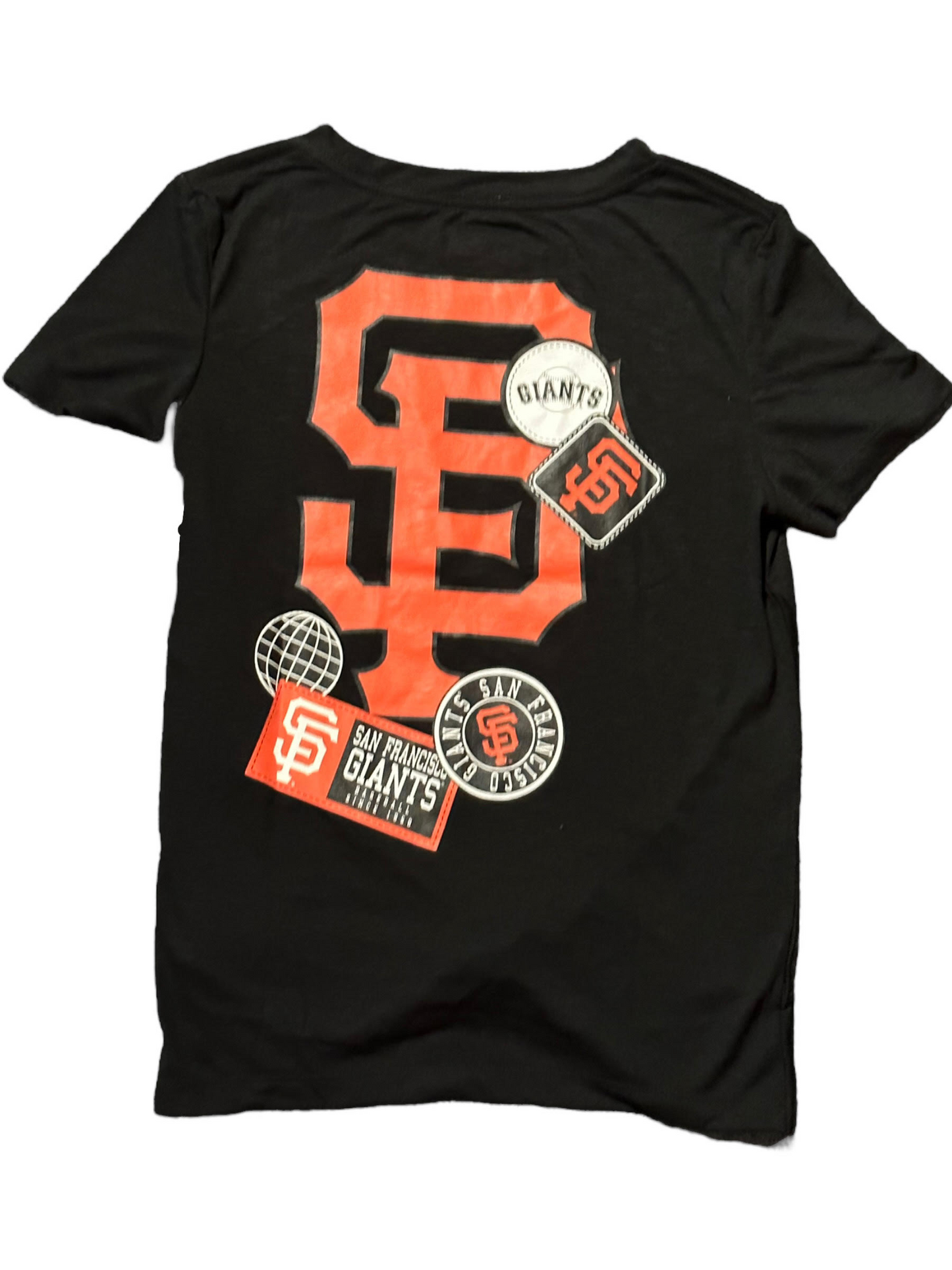 SAN FRANCISCO GIANTS WOMEN'S STAMPED FRONT KNOT T-SHIRT