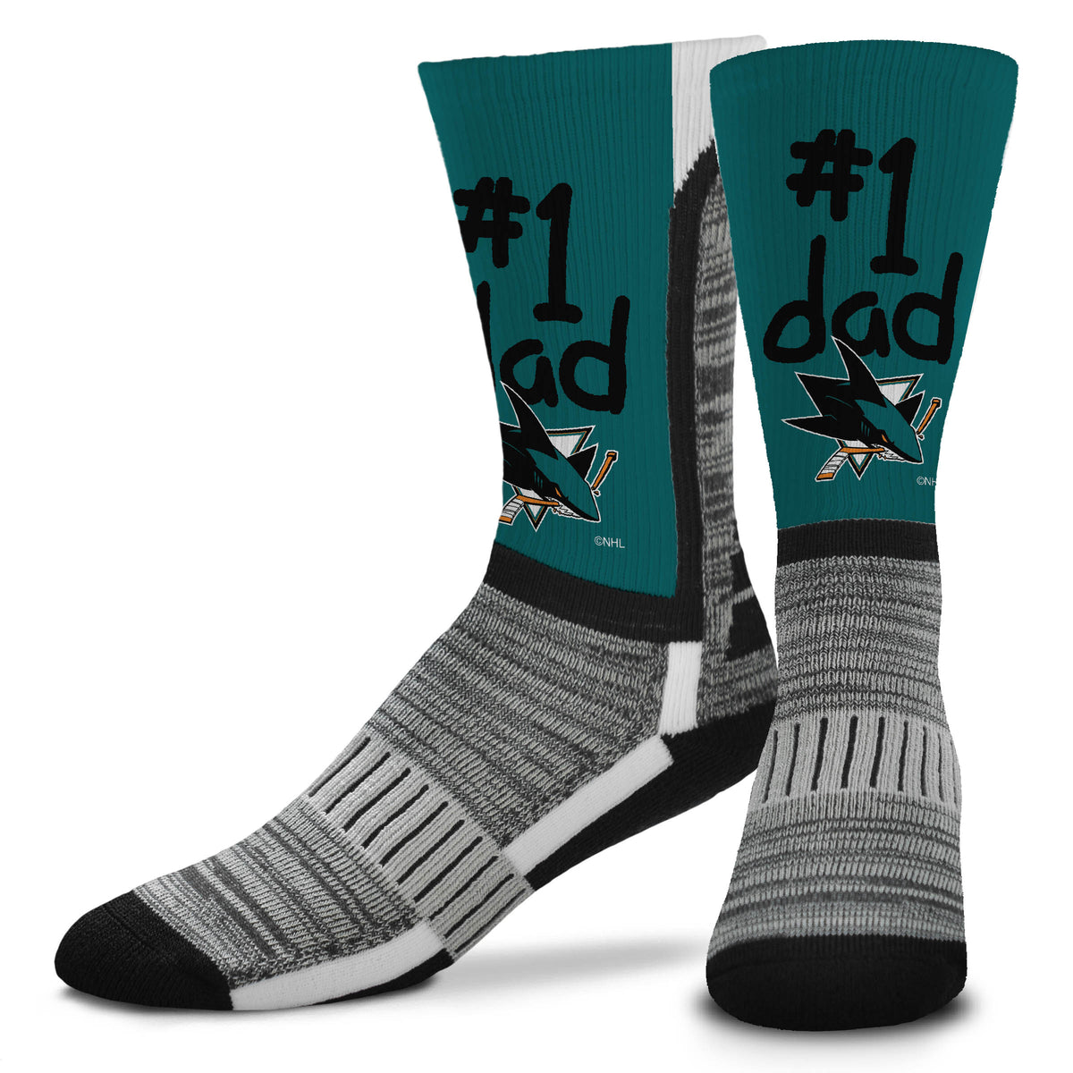 SAN JOSE SHARKS #1 DAD SOCKS