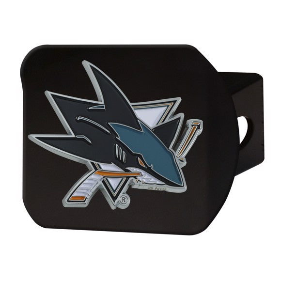 SAN JOSE SHARKS BLACK LOGO HITCH