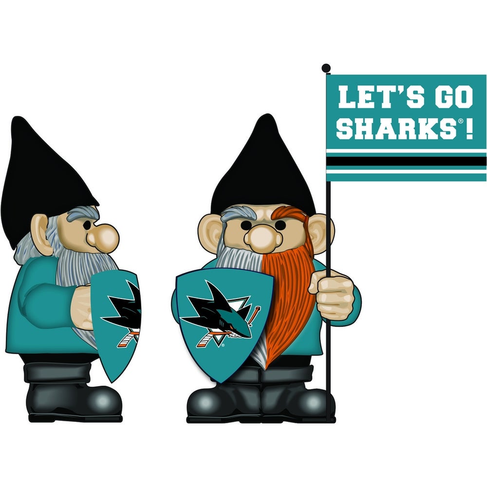 SAN JOSE SHARKS FLAG HOLDER GNOME