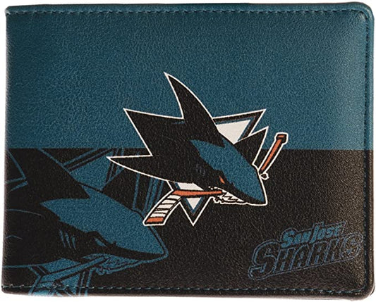 CARTERA DOBLE PLEGABLE CON LOGOTIPO SAN JOSE SHARKS