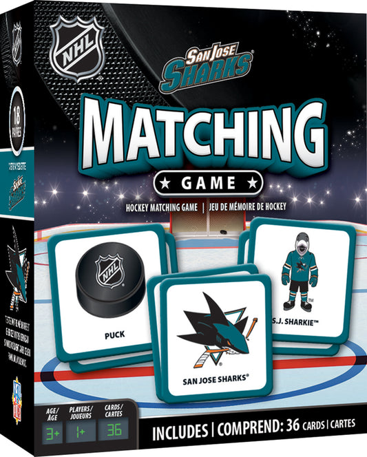 SAN JOSE SHARKS MATCHING GAME