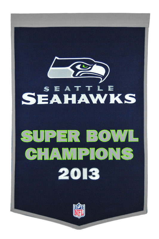 SEATTLE SEAHAWKS DYNASTY BANNER