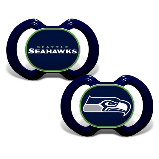 SEATTLE SEAHAWKS 2-PACK PACIFIERS