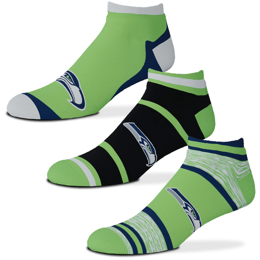 SEATTLE SEAHAWKS 3-PACK CASH SOCKS