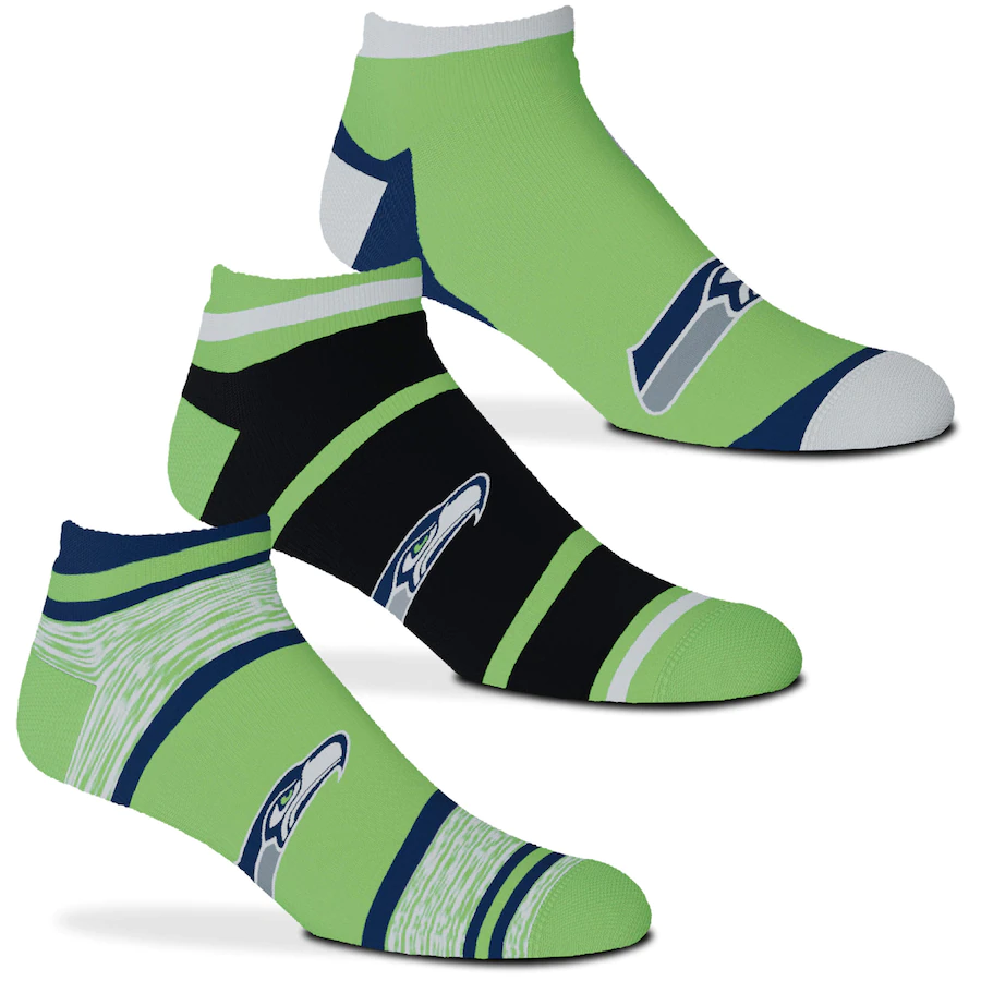 SEATTLE SEAHAWKS 3-PACK CASH SOCKS