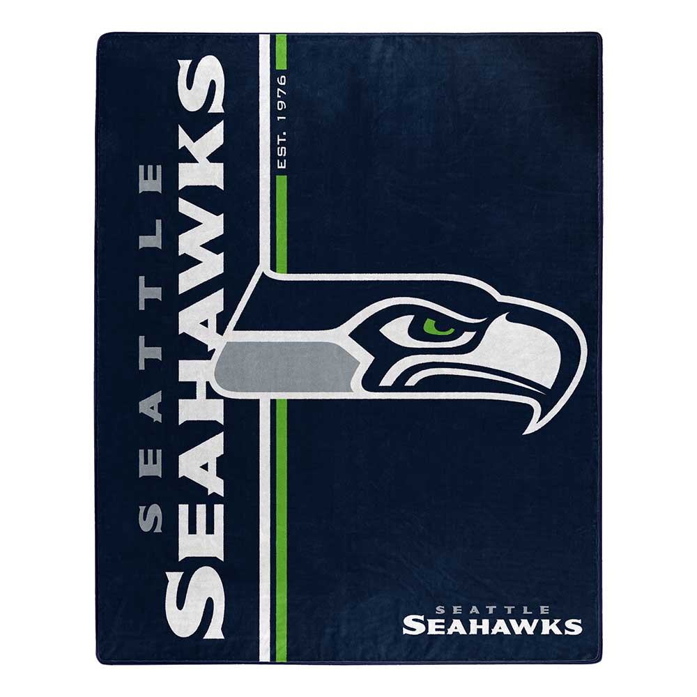 SEATTLE SEAHAWKS L-SIDE 50"X60" RASCHEL THROW BLANKET