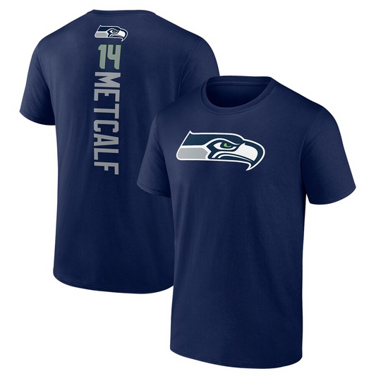 SEATTLE SEAHAWKS DK METCALF PLAYMAKER NAME NUMBER T-SHIRT