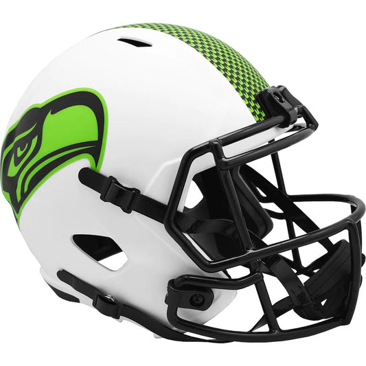 SEATTLE SEAHAWKS CASCO DE VELOCIDAD RÉPLICA LUNAR DE TAMAÑO COMPLETO