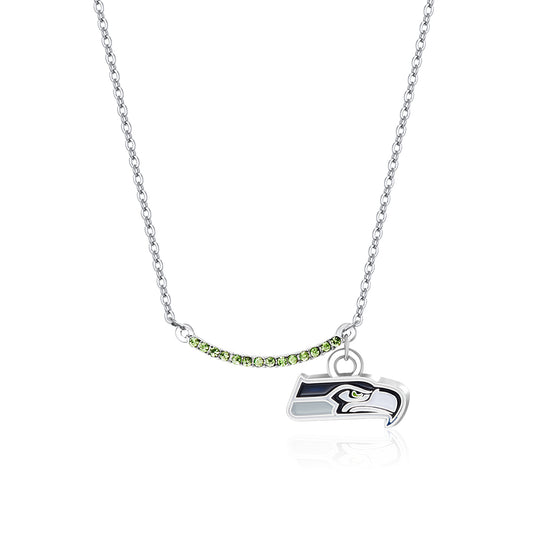 SEATTLE SEAHAWKS INFINITY NECKLACE