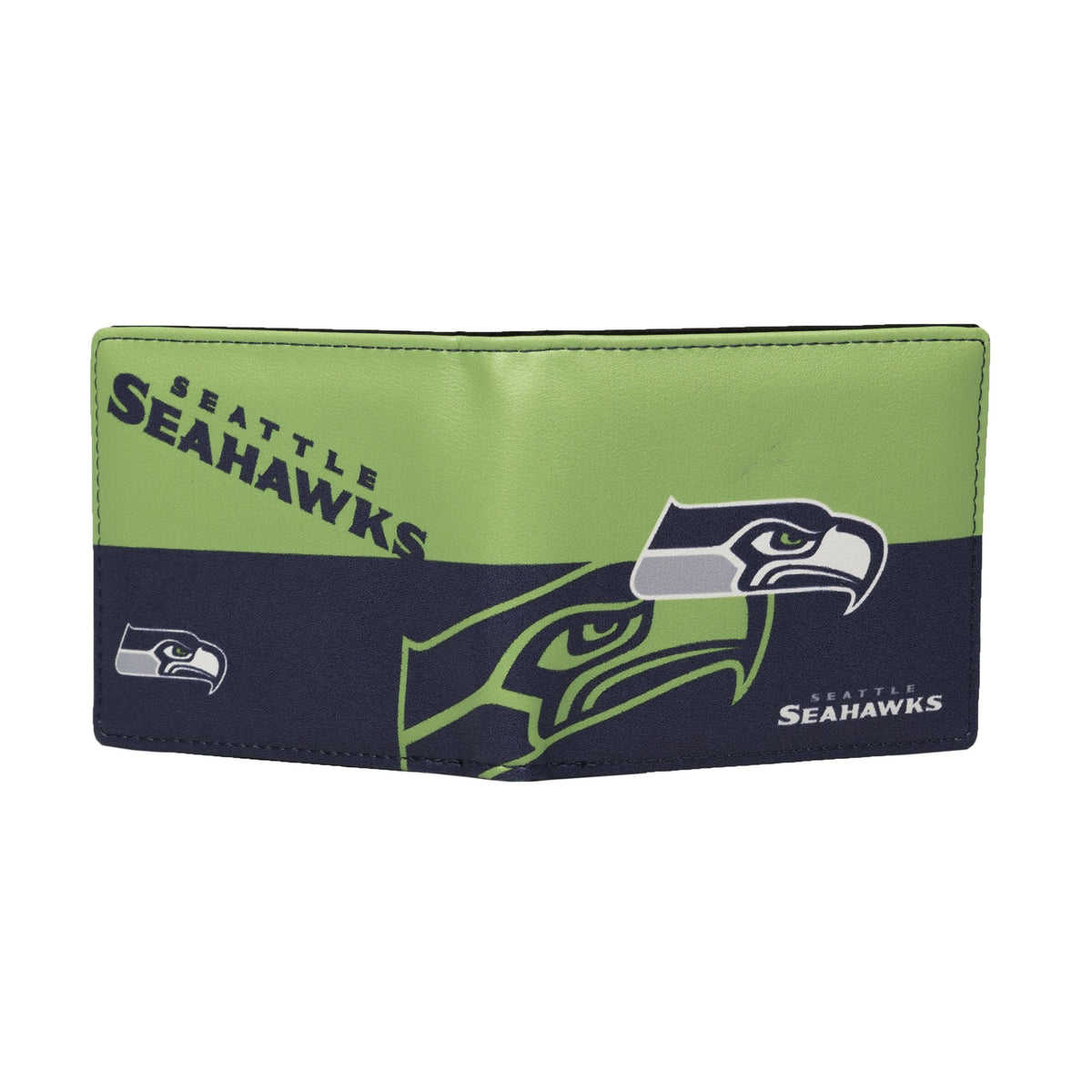 CARTERA DE DOS PLEGABLES CON LOGO DE SEATTLE SEAHAWKS