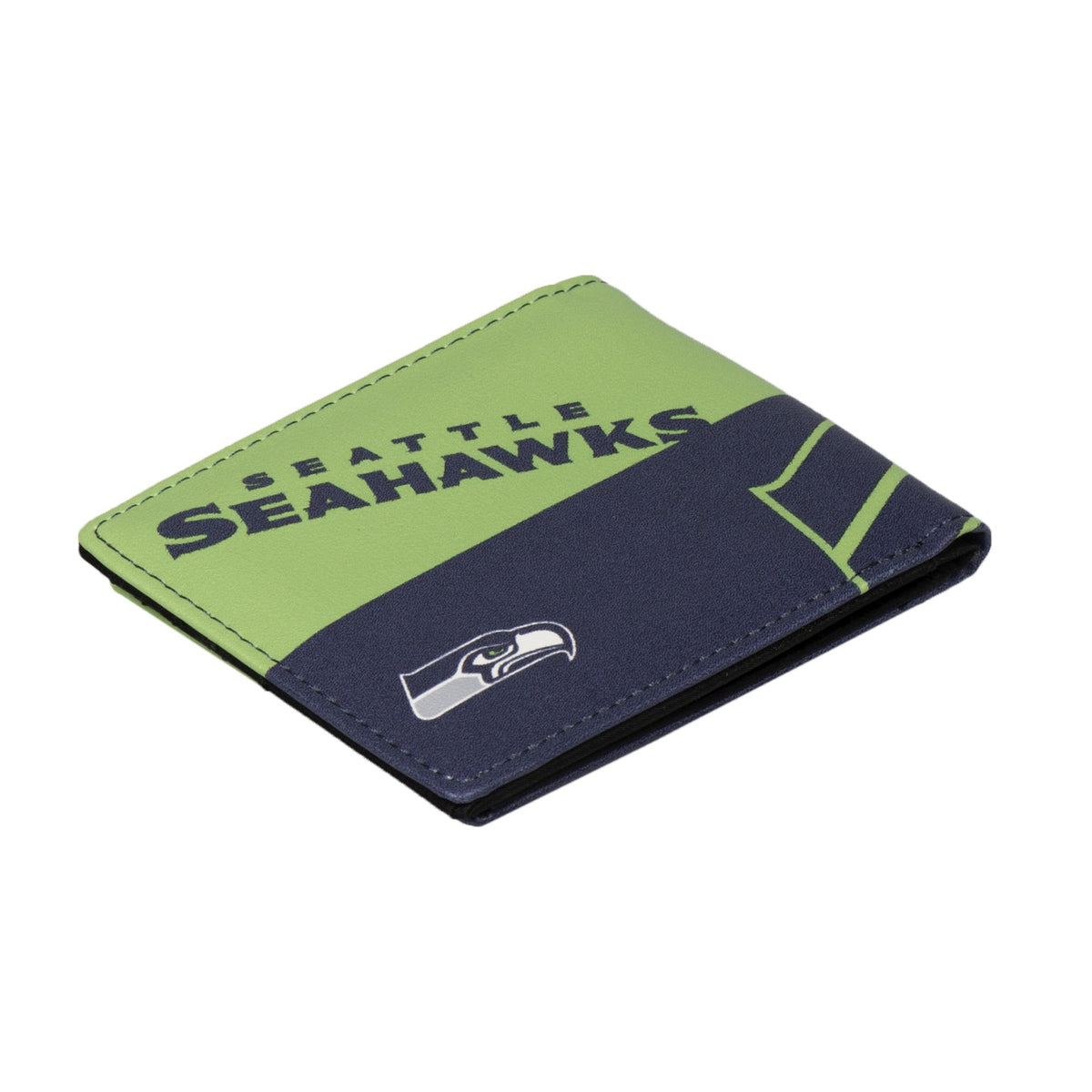 CARTERA DE DOS PLEGABLES CON LOGO DE SEATTLE SEAHAWKS