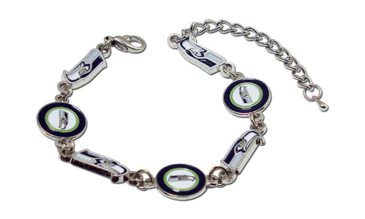 BRAZALETE CON LOGO DE LOS SEAHAWKS DE SEATTLE