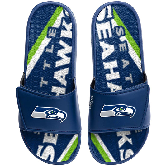 SEATTLE SEAHAWKS MEN'S GEL SLIDES