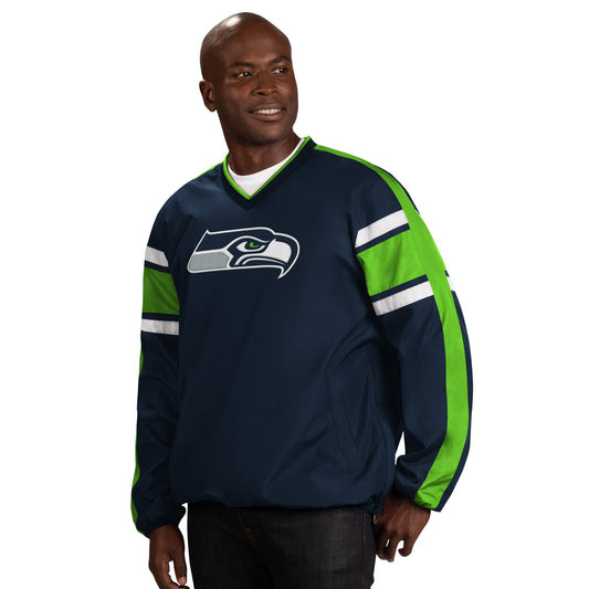 SEATTLE SEAHAWKS MEN'S SWING ROUTE WINDBREAKER JACKET