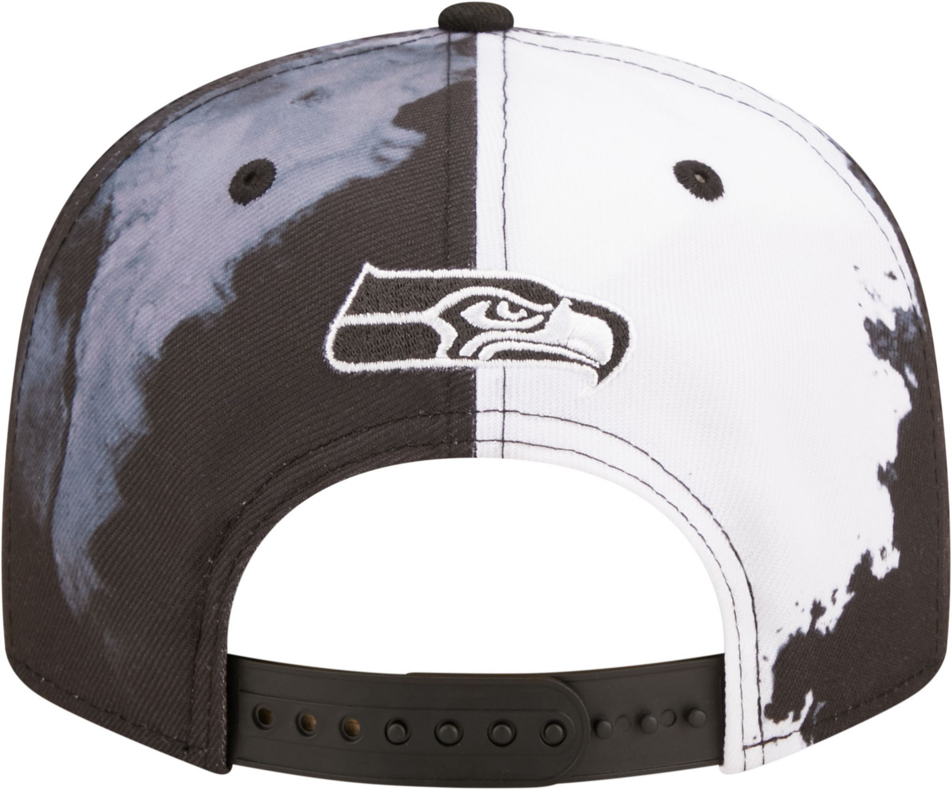 New Era Seattle Seahawks NFL 9FIFTY 2022 Sideline Ink Baseball Cap Hat - Black One Size