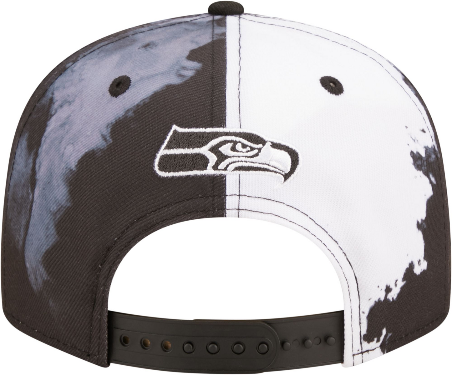 SEATTLE SEAHAWKS SIDELINE 9FIFTY SNAPBACK HAT - BLACK/ WHITE INK