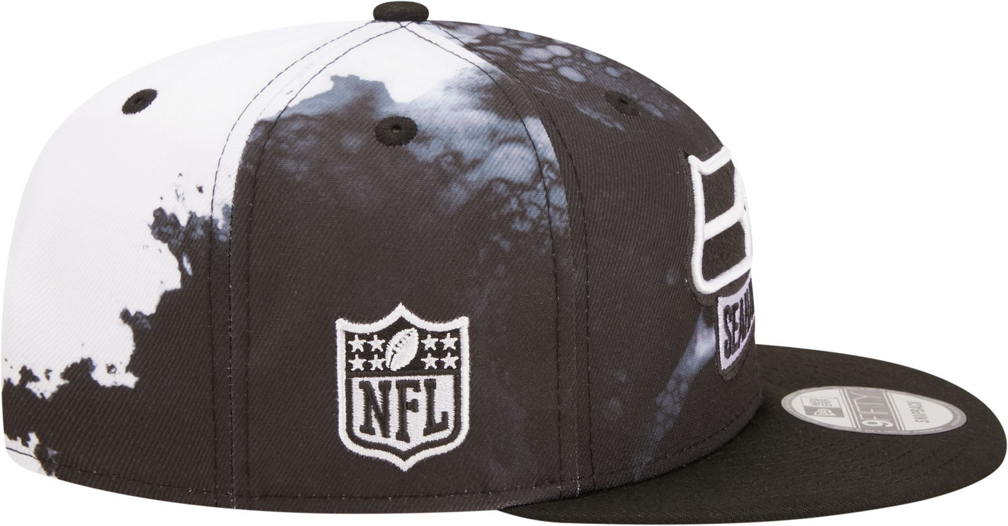 GORRA SEATTLE SEAHAWKS SIDELINE 9FIFTY SNAPBACK - TINTA NEGRA/BLANCO