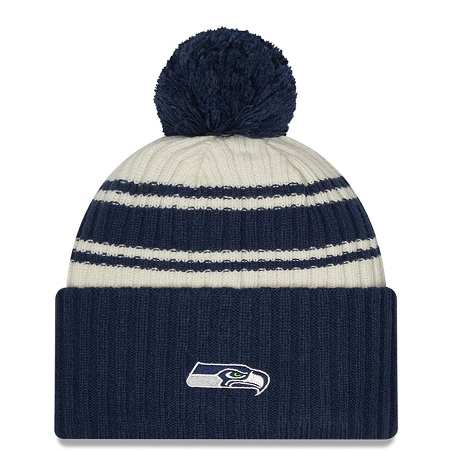 SEATTLE SEAHAWKS YOUTH 2022 SIDELINE SPORT CUFFED POM KNIT