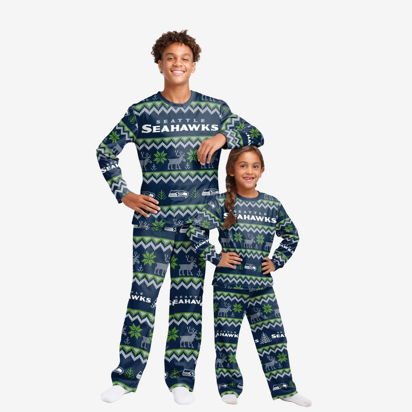 SEATTLE SEAHAWKS PIJAMA CON ESTAMPADO PARA JÓVENES