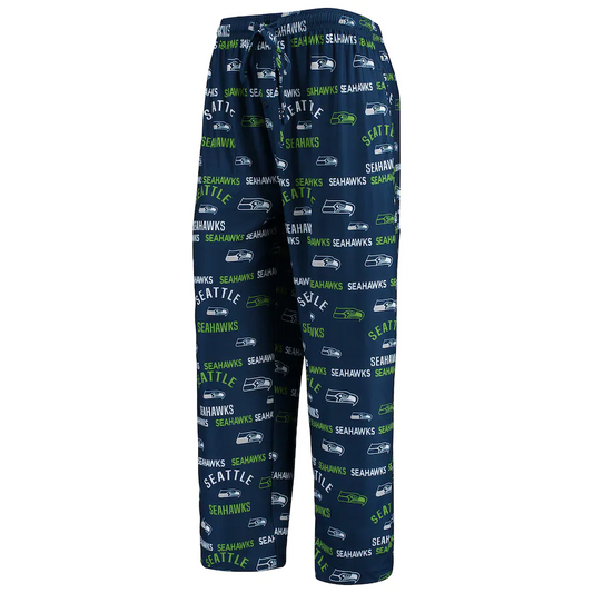 SEATTLES SEAHAWKS MEN'S FLAGSHIP ALL OVER PRINT PAJAMA PANTS