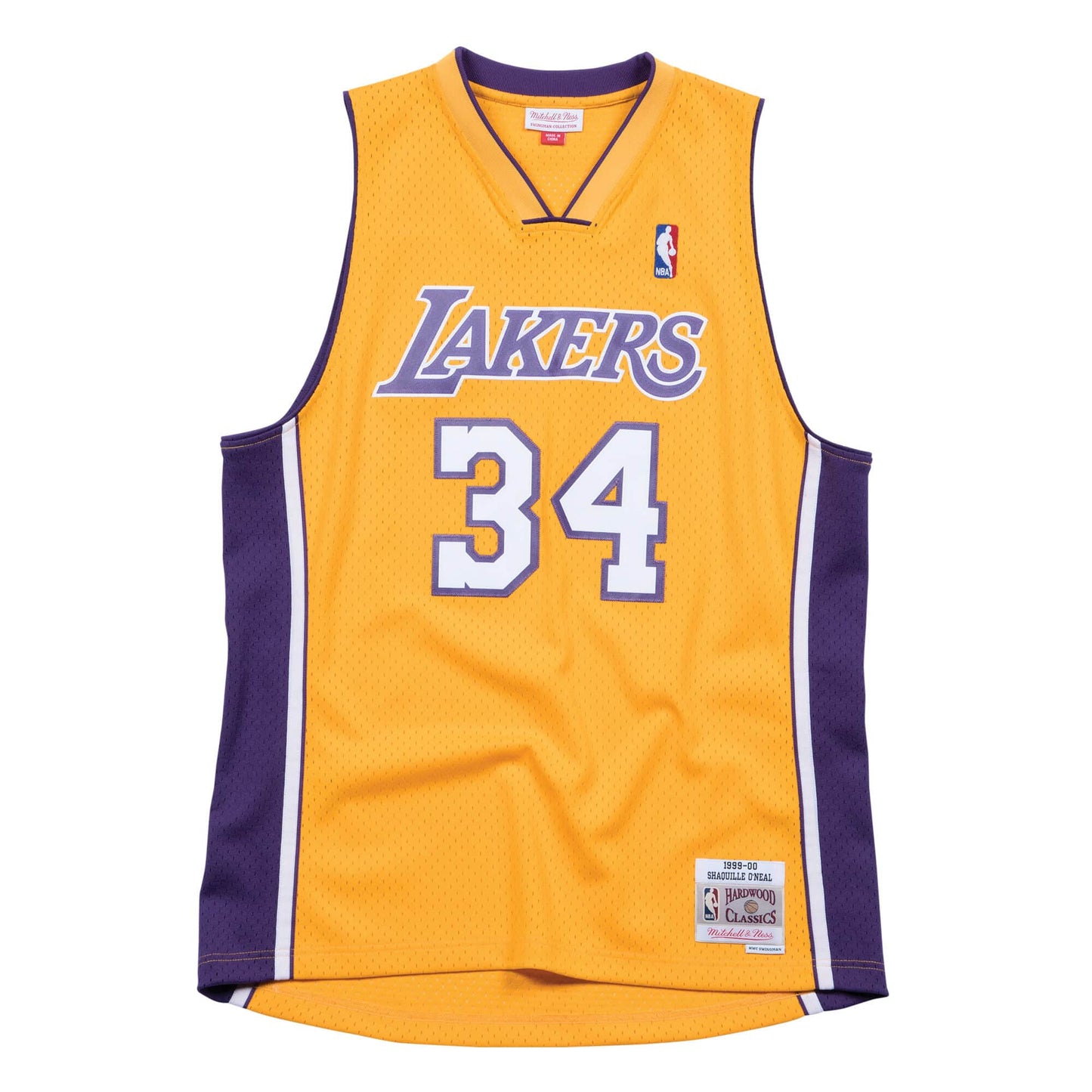 SHAQUILLE O'NEAL MEN'S LOS ANGELES LAKERS MITCHELL & NESS 99-00' SWINGMAN JERSEY