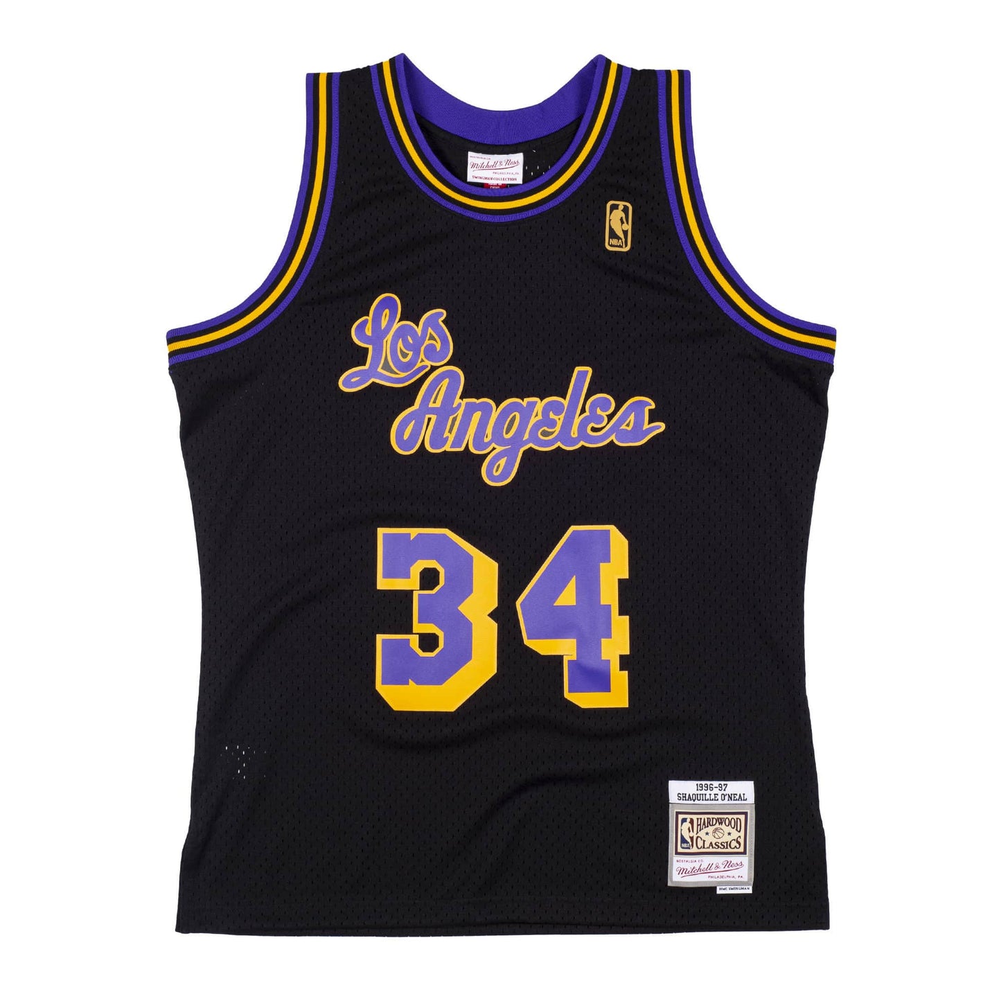 Men's Shaquille O'Neal Los Angeles Lakers Hardwood Classic Swingman Jersey