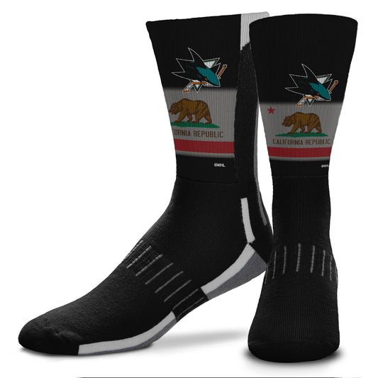 SAN JOSE SHARKS PHENOM CURVE SOCKS