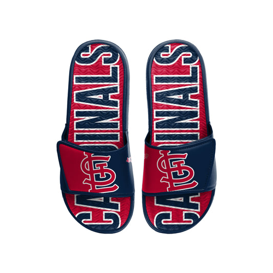 ST.LOUIS CARDINALS MEN'S BIG LOGO GEL SLIDE