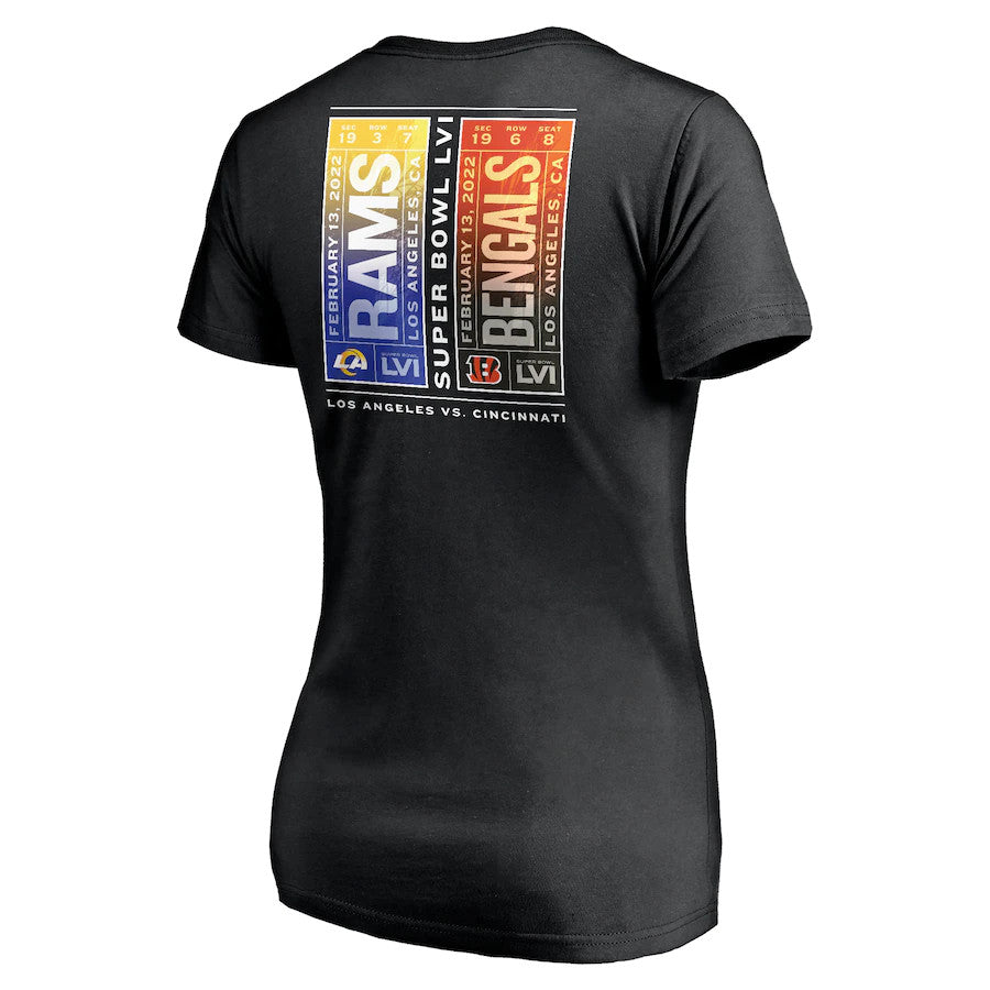 CAMISETA DUELO MUJER SUPER BOWL LVI