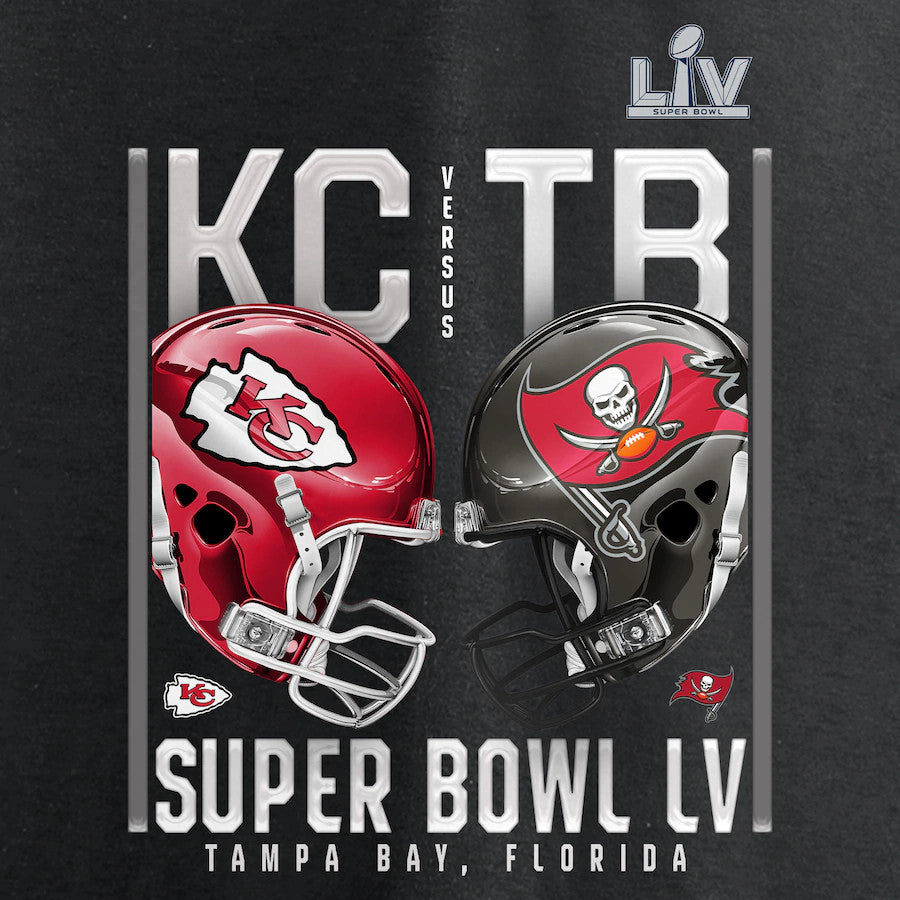 CAMISETA SUPERBOWL LV PARA HOMBRE PLAY CLOCK MATCH UP