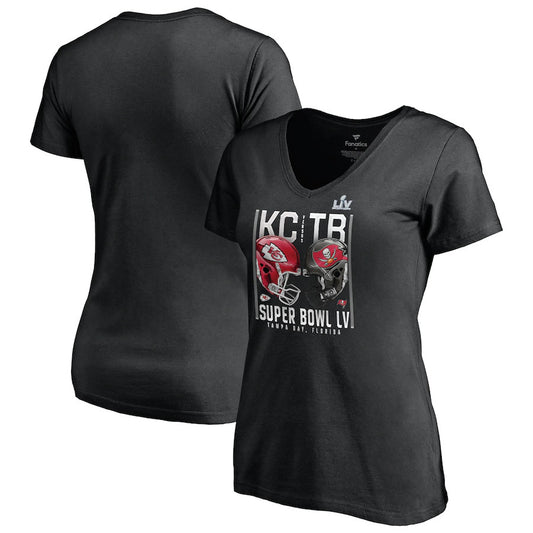 SUPERBOWL LV WOMEN'S PLAY CLOCK MATCH UP T-SHIRT