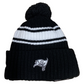 TAMPA BAY BUCCANEERS 2022 SIDELINE SPORT CUFFED POM KNIT -BLACK/WHITE