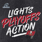 TAMPA BAY BUCANEERS CAMISETA DE ACCIÓN DE LUCES BOUND DE PLAYOFF 2021 PARA HOMBRE