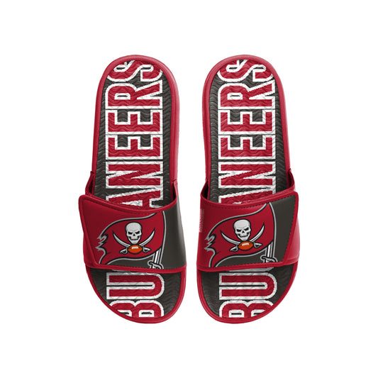 DIAPOSITIVA DE GEL CON LOGO GRANDE PARA HOMBRE TAMPA BAY BUCANEERS