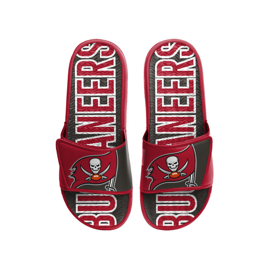 TAMPA BAY BUCCANEERS MEN'S BIG LOGO GEL SLIDE