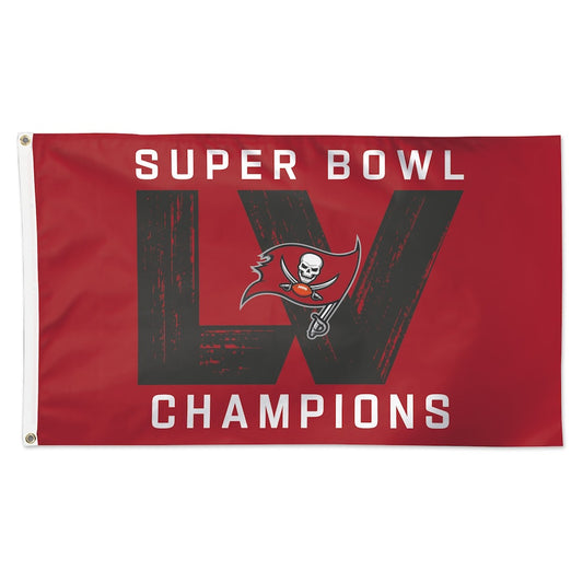 TAMPA BAY BUCCANEERS SUPER BOWL LV CHAMPS 3' X 5' BANDERA DE LA CASA