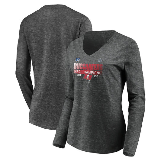 TAMPA BAY BUCCANEERS WOMEN'S 2020 NFC CHAMPS SCRAMBLE LONGSLEEVE T-SHIRT