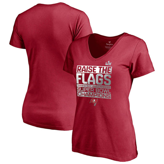 TAMPA BAY BUCCANEERS MUJER SUPER BOWL LV CHAMPS PARADE CELEBRATION T-SHIRT