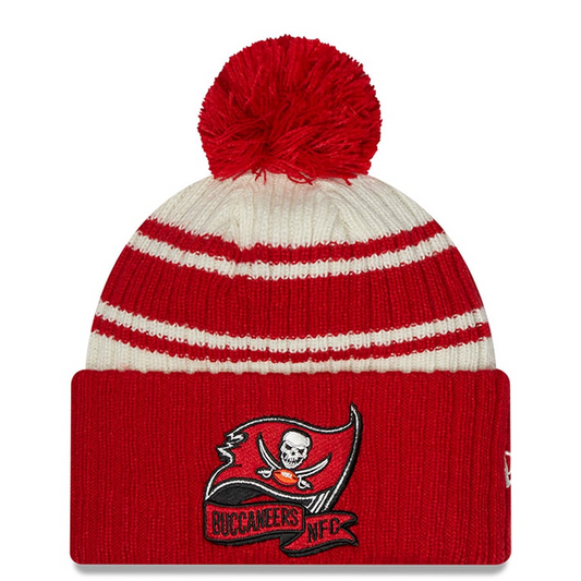 TAMPA BAY BUCCANEERS YOUTH 2022 SIDELINE SPORT CUFFED POM KNIT