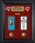 COLECCIÓN DE BOLETOS CON MONEDAS DE ORO DELUXE DE LOS CAMPEONES DEL SUPER BOWL DE TAMPA BAY BUCCANEERS