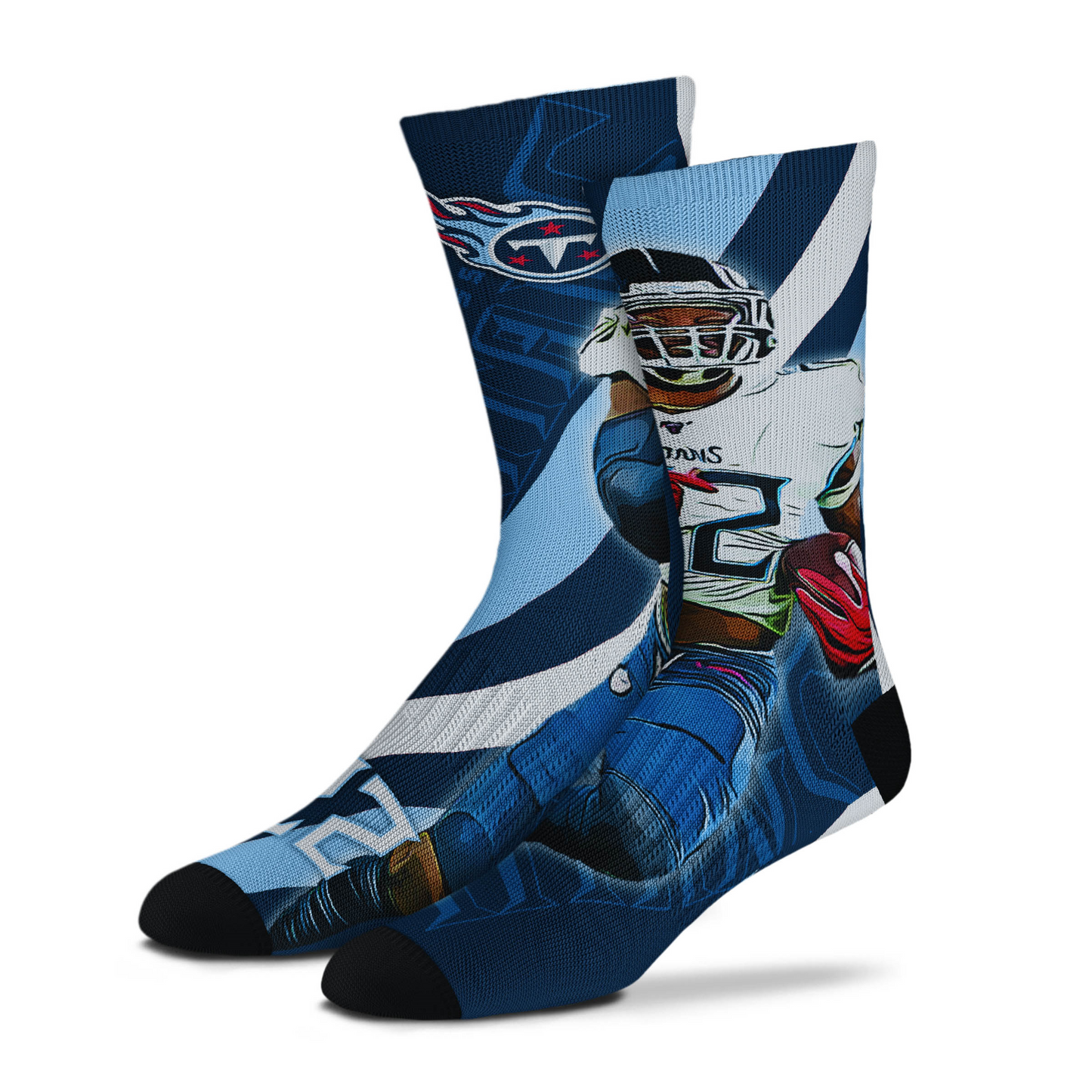 TENNESSEE TITANS DERRICK HENRY PLAYER STRIPE UNISEX SOCKS
