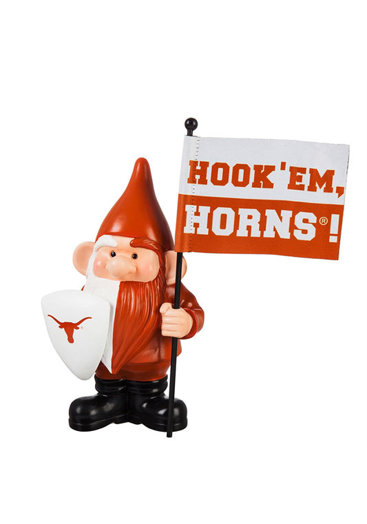TEXAS LONGHORNS FLAG HOLDER GNOME