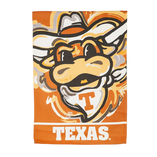 TEXAS LONGHORNS JUSTIN PATTEN SUEDE HOUSE FLAG