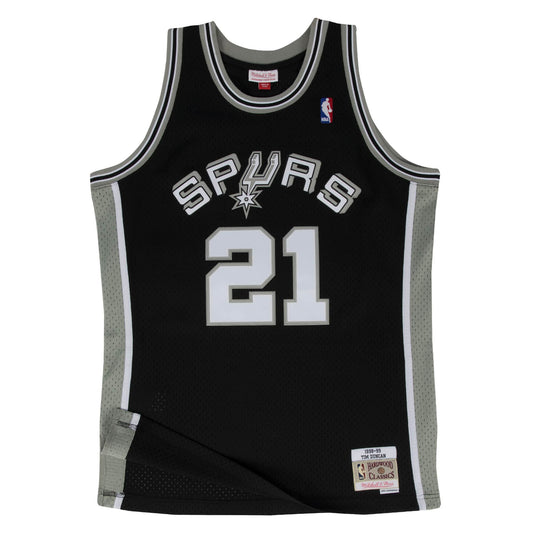 TIM DUNCAN HOMBRE MITCHELL &amp; NESS 98-99' JERSEY SWINGMAN