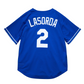 JERSEY DE BÉISBOL DELANTERO CON BOTONES TOMMY LASORDA PARA HOMBRE LOS ANGELES DODGERS 1995