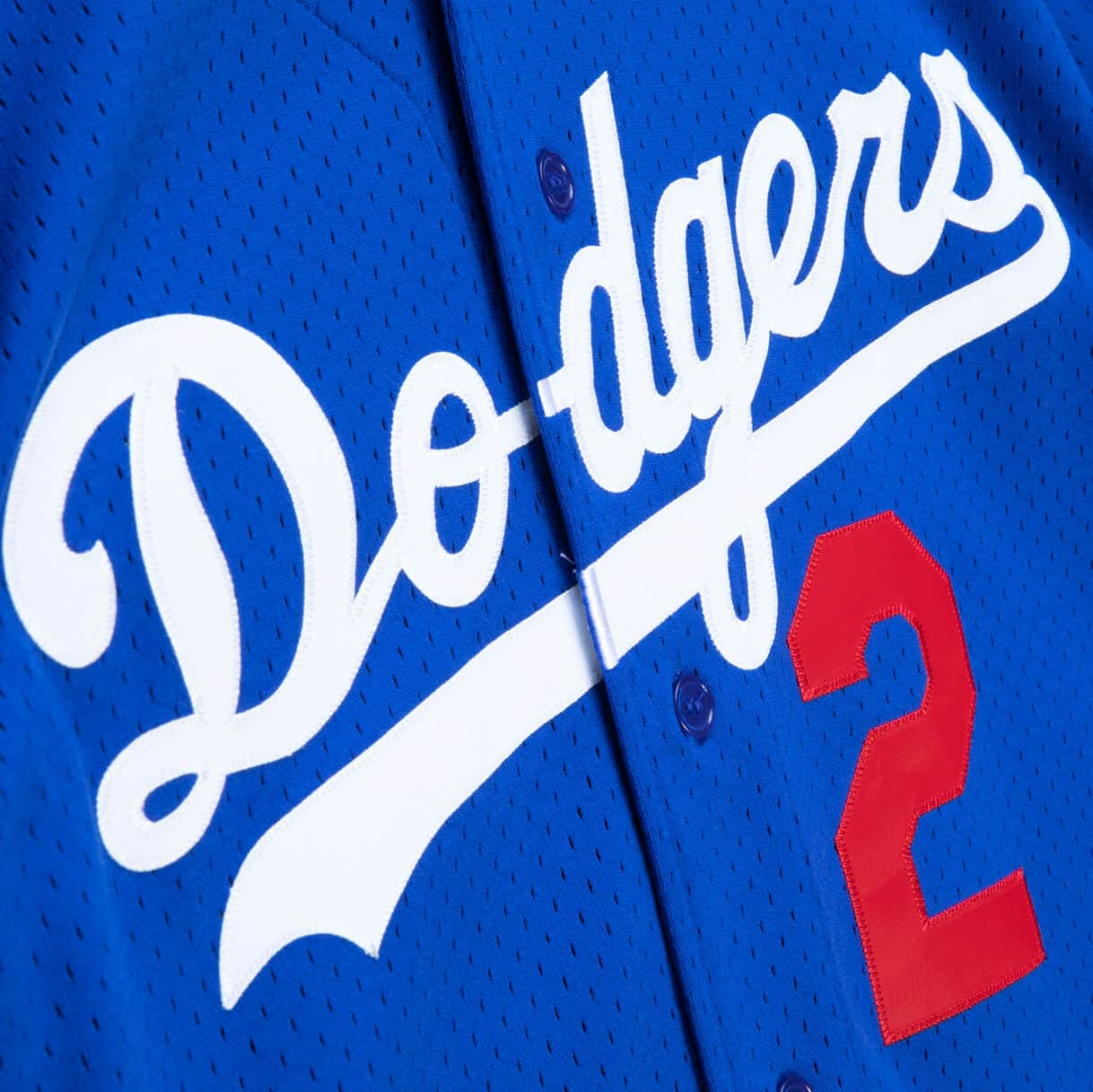 TOMMY LASORDA MEN'S LOS ANGELES DODGERS 1995 BUTTON FRONT BASEBALL JERSEY