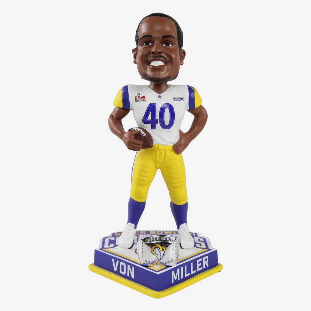 LOS ANGELES RAMS VON MILLER SUPER BOWL LVI BOBBLEHEAD