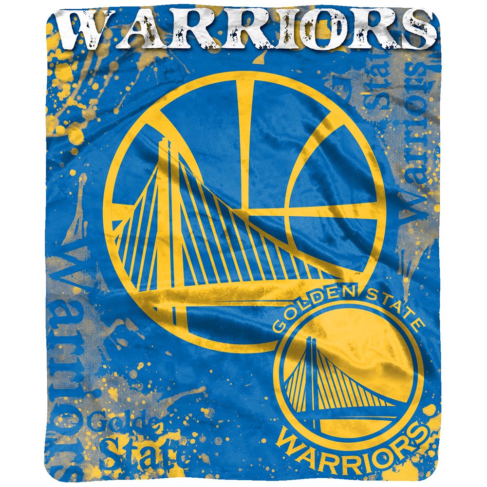 GOLDEN STATE WARRIORS SIGNATURE 50"X60" RASCHEL THROW BLANKET
