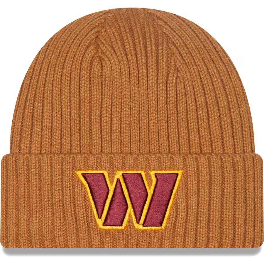 WASHINGTON COMMANDERS CORE CLASSIC KNIT BEANIE - TAN